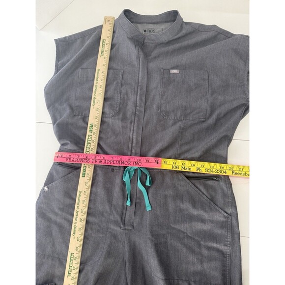 FIGS Rafaela Cargo Scrub Jumpsuit Womens Gray Technical Collection Jogger XXL - Picture 15 of 16